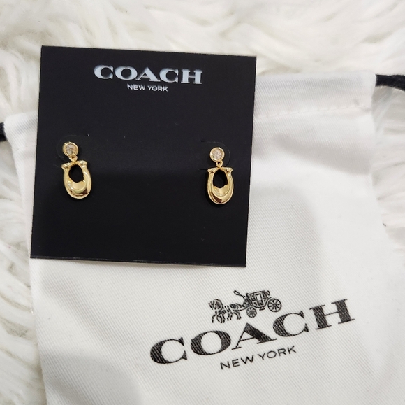 ✨️ COACH DANGLE EARRINGS ✨️ - Picture 1 of 5
